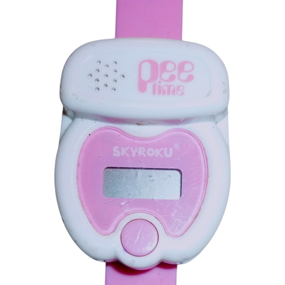 Skyroku Pee Time Potty Training Watch Pink Silicone Digital Timer for Toddlers